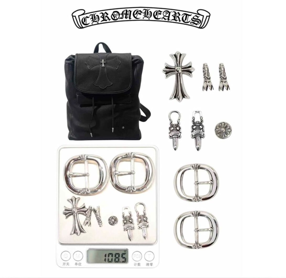 Chrome Hearts Cross Leather Patch Backpack