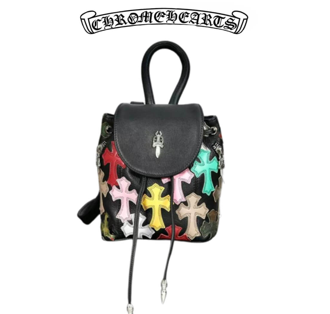 Chrome Hearts Multi-Color Dagger Leather Mini Backpack