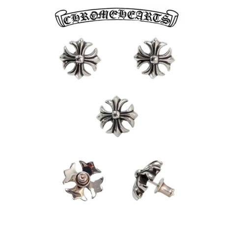 Chrome Hearts Silver Plus Earring