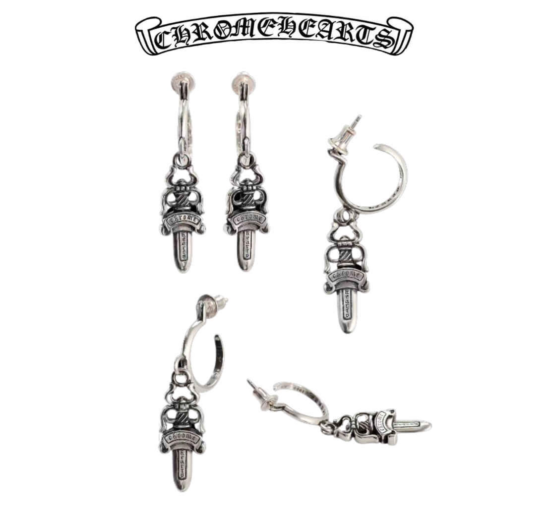 Chrome Hearts  Silver Dagger Earring