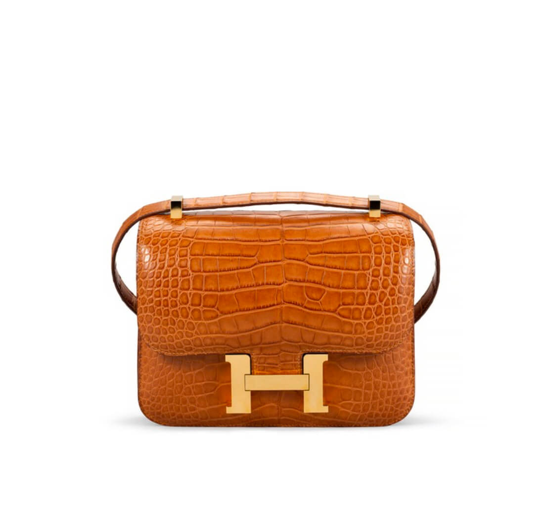 Hermès Constance 24 Gold matte Alligator&Gold Hardware