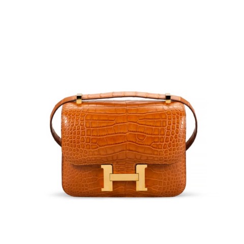 Hermès Constance 24 Gold matte Alligator&Gold Hardware