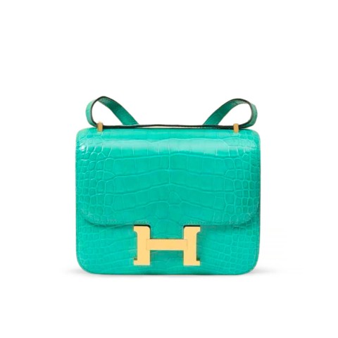 Hermès Constance 24 Vert Jade  Shiny Alligator&Gold Hardware