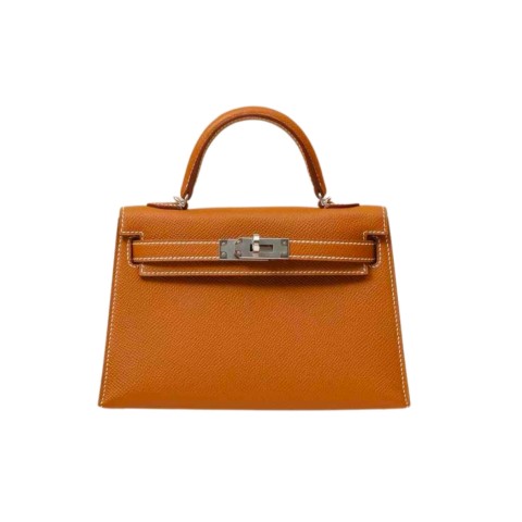 Hermès Mini Kelly Gold Epsom&Palladium Hardware