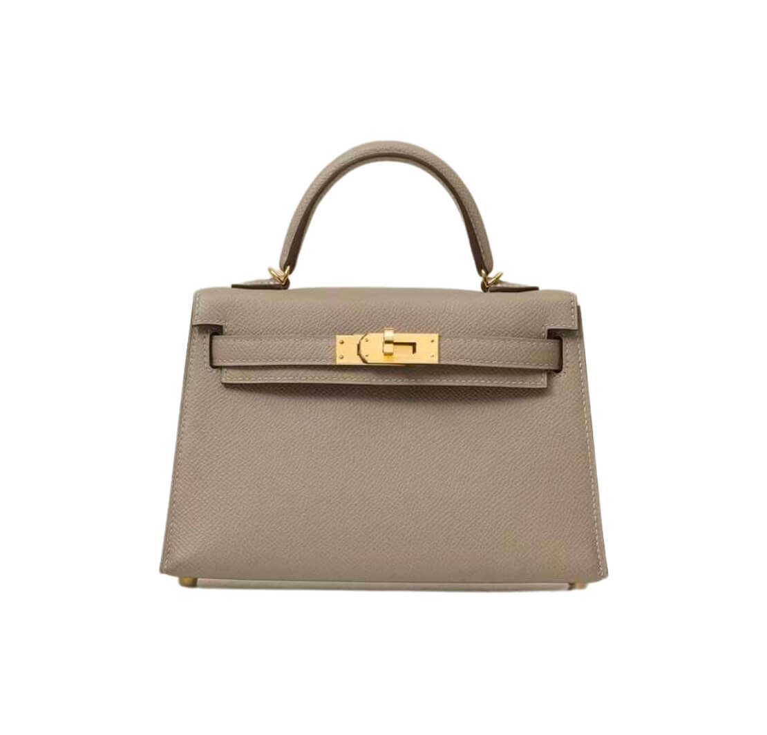 Hermès Mini Kelly Gris Asphalte Epsom&Gold Hardware