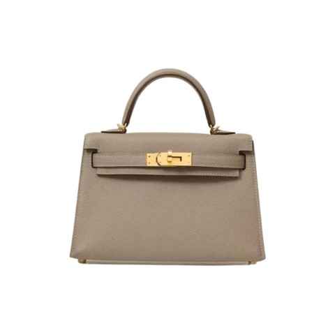 Hermès Mini Kelly Gris Asphalte Epsom&Gold Hardware