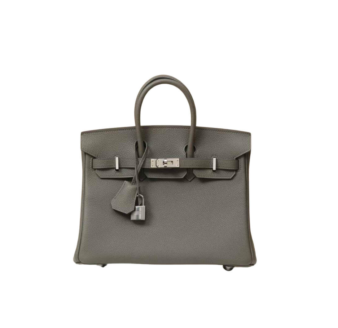 Hermès Birkin25 Etain Togo& Palladium Hardware