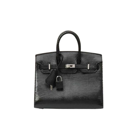 Hermès Birkin20 Sellier Noir Lizard Leather&Palladium Hardware