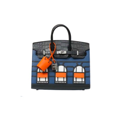 Hermès Birkin20 Sellier Faubourg House Night&Palladium Hardware