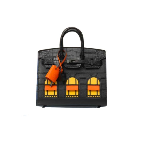 Hermès Birkin20 Sellier Faubourg House Midnight SO Black Hardware