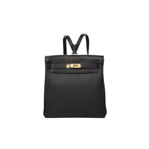 Hermès Kelly Ado 22 Noir Clémence&Gold Hardware