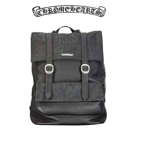 Chrome Hearts Cross Cemetery Patch Gunslinger Strap Backpack Black