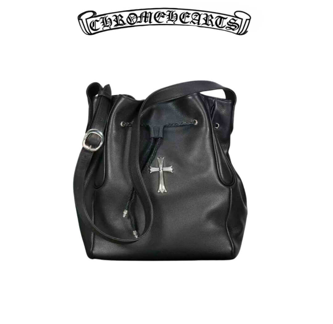 Chrome Hearts Silver Cross Cinch Bag