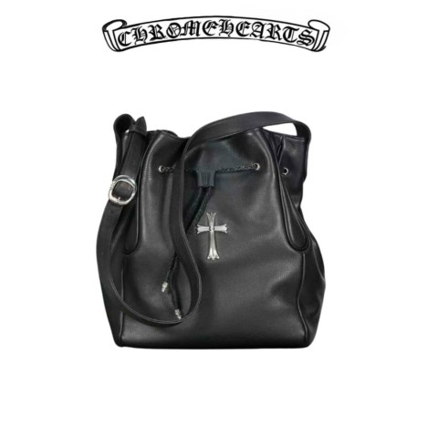 Chrome Hearts Silver Cross Cinch Bag