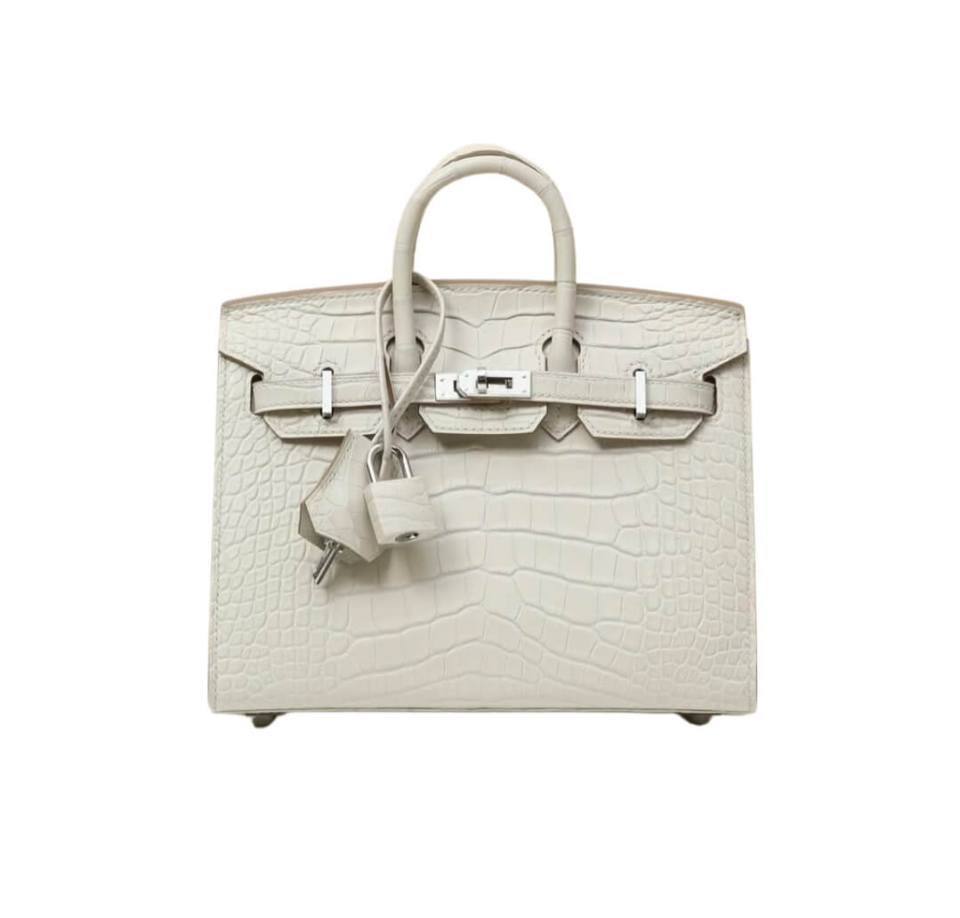 Hermès Birkin20 Sellier Béton Matte  Alligator& Palladium Hardware