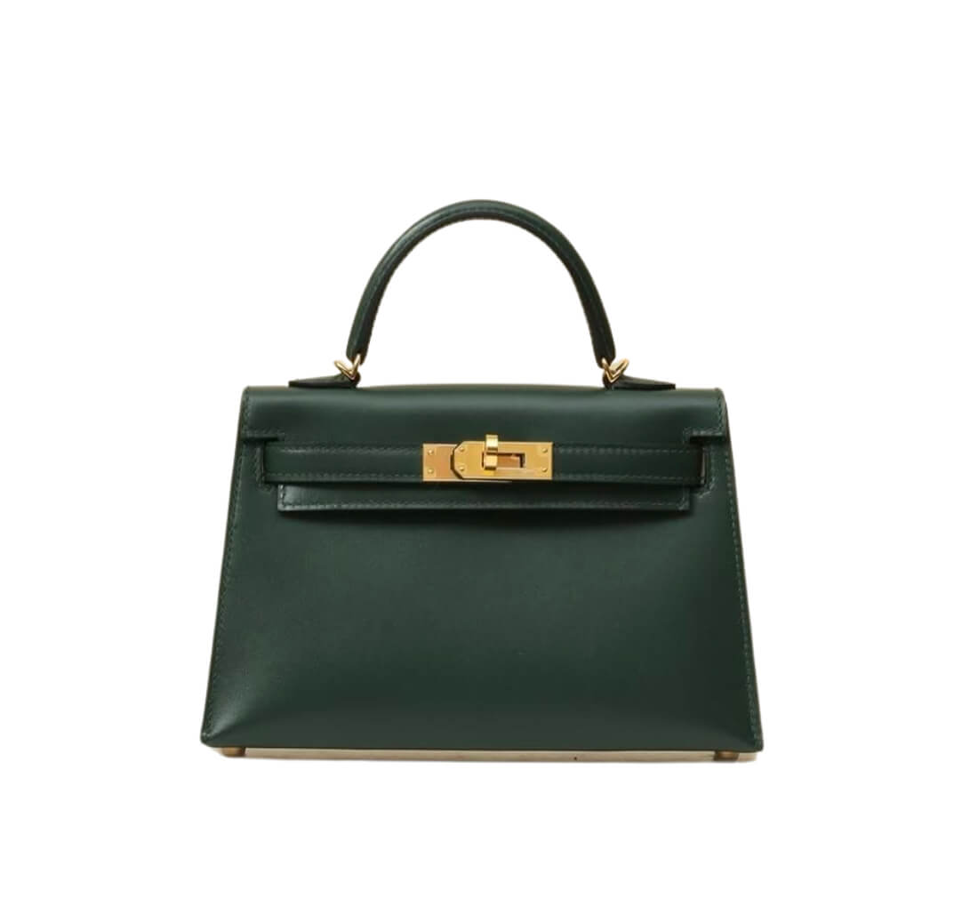 Hermès Mini Kelly Vert Foncé Box Calf &Palladium Hardware