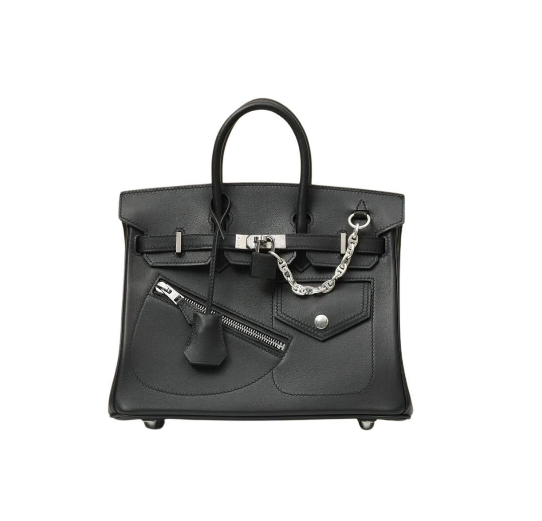 Hermès Birkin25 ROCK Black Volupto Leather&Palladium Hardware