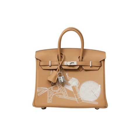 Hermès Birkin25 In & Out Biscuit Swift&Palladium Hardware