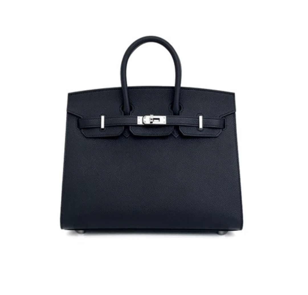 Hermès Birkin25 Sellier Bleu Indigo Epsom&Palladium Hardware