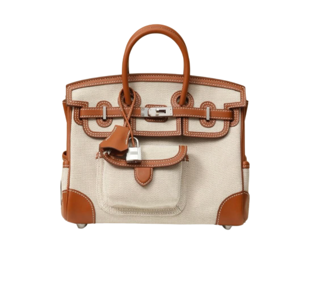 Hermès Birkin Cargo25 Beton Swift and Toile Canvas&Gold Hardware