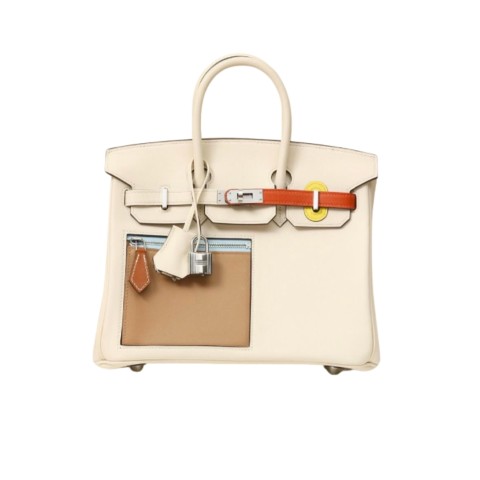 Hermès Birkin25 Colormatic Nata Chai Cuivre Lime Mauve Swift&Palladium Hardware