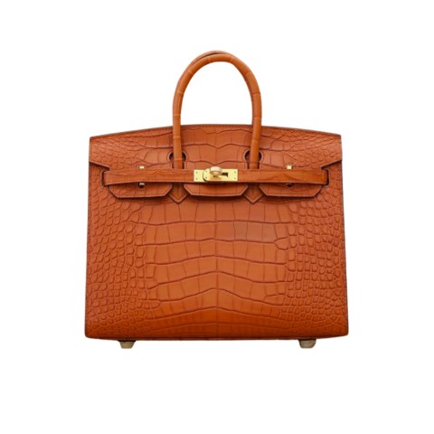 Hermès Birkin20 Gold Alligator Mississippi &Gold Hardware