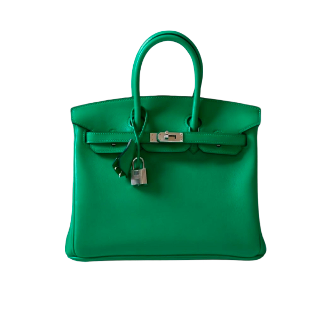 Hermès Birkin25 Vert Menthe Swift&Palladium Hardware