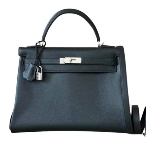 Hermès Kelly35 Black Bag Calfskin Leather&Gold Palladium