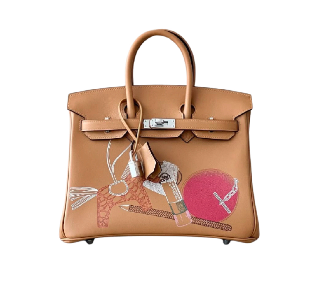 Hermès Birkin25 In & Out Biscuit Swift&Palladium Hardware