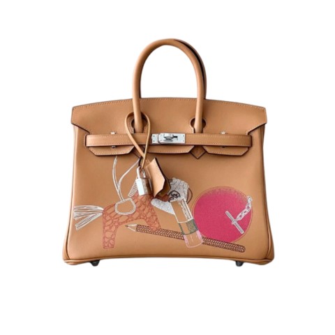 Hermès Birkin25 In & Out Biscuit Swift&Palladium Hardware