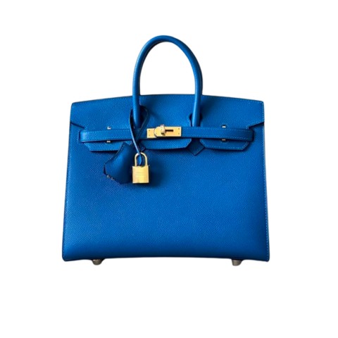 Hermès Birkin25 Sellier Blue Zellige Epsom&Gold Hardware