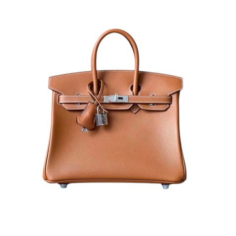 Hermès Birkin25 Gold Epsom& Palladium Hardware