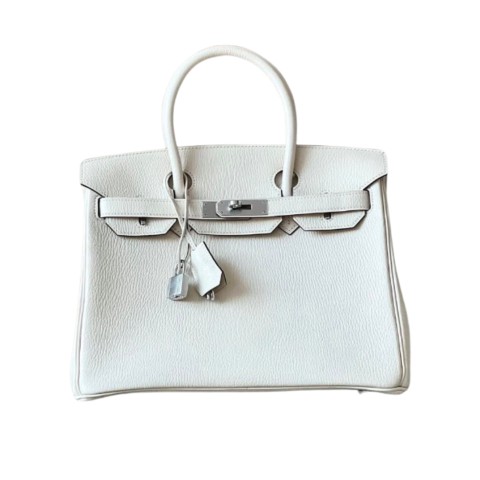 Hermès Birkin30 I2 Creamy Chevre&White Palladium