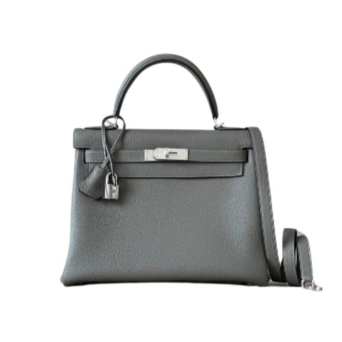 Hermès Kelly28 Gris Mouette Epsom &Palladium Hardware