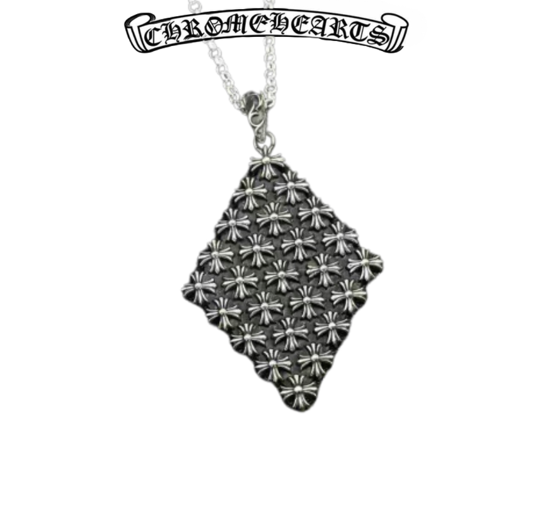 Chrome Hearts Silver Rhombus Star Pendant