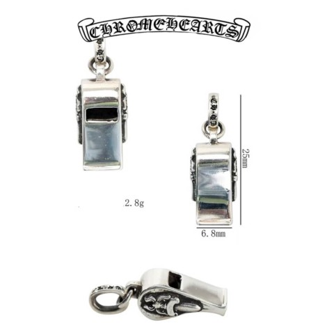 Chrome Hearts Silver Mini Buckle Pendant