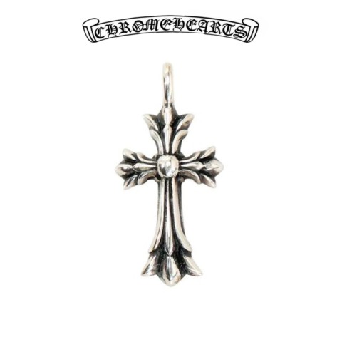 Chrome Hearts Silver Mini Layered Cross Pendant(5g)