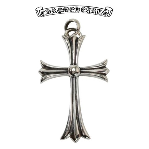 Chrome Hearts Silver Large Cross Pendant (46.3g)