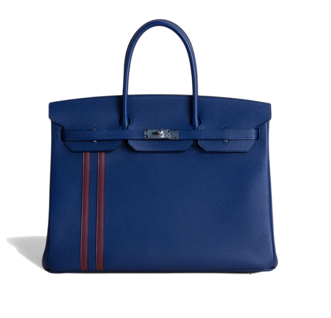 Hermès Birkin40 Blue Encre Togo& Palladium Hardware