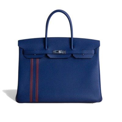 Hermès Birkin40 Blue Encre Togo& Palladium Hardware