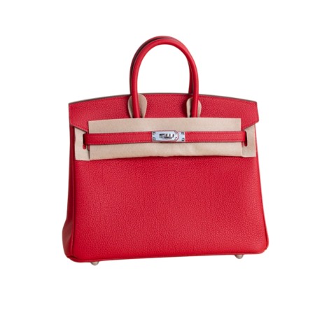 Hermès Birkin25 Rouge Casaque Togo&Palladium Hardware 