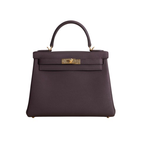 Hermès Kelly28 Chocolate Togo&Gold Hardware