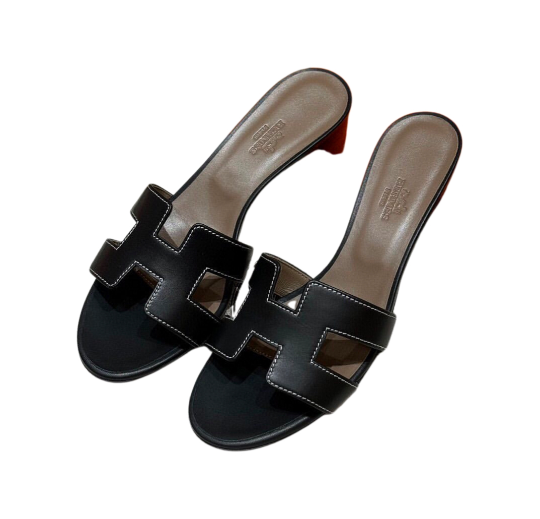 Hermès Oasis sandal Noir