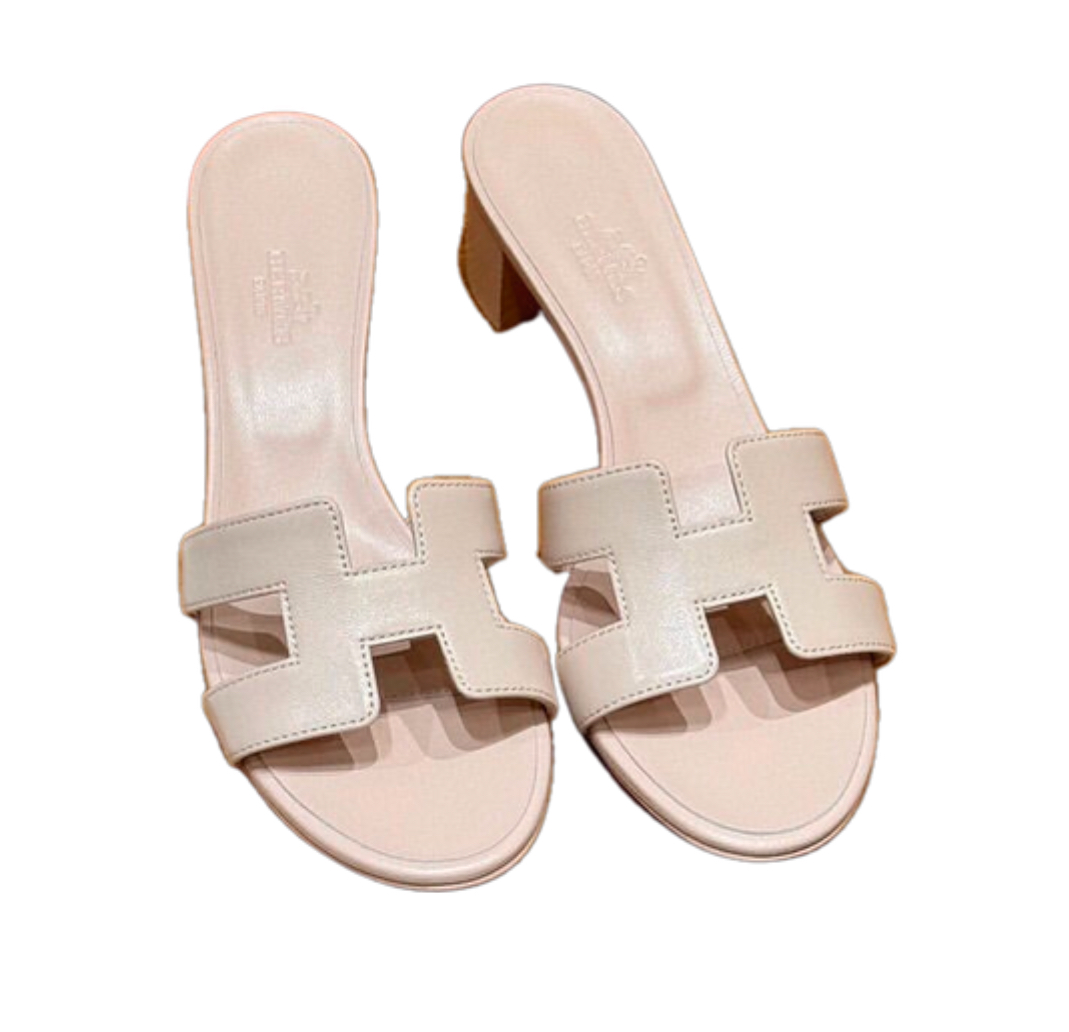 Hermès Oasis sandal Rose Cancan