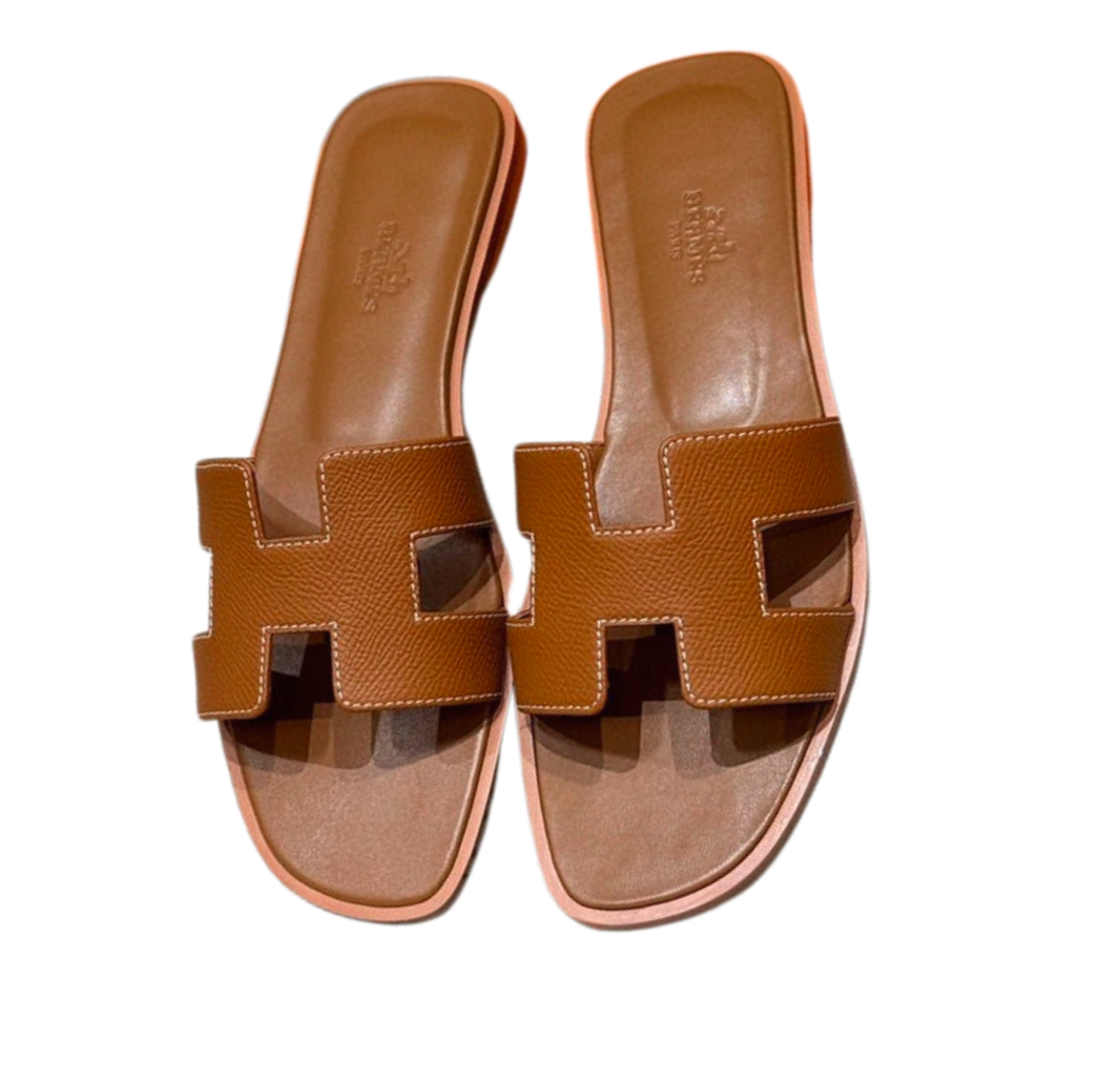 Hermès Oran sandal Naturel