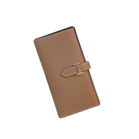 Hermès Bearn Wallet Epsom &Palladium Hardware Etoupe