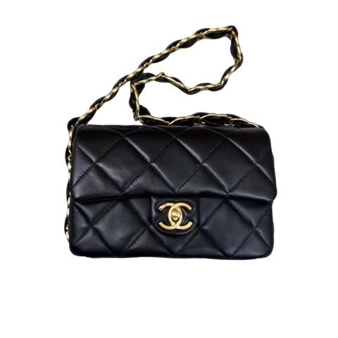 Chanel 20cm Flap Bag with Thick Chain