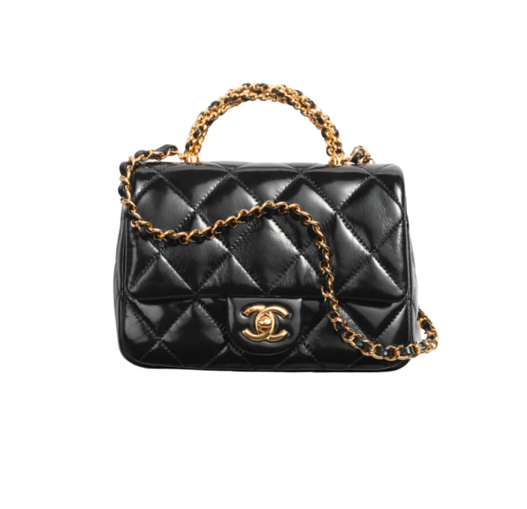 Chanel17cm Flap Bag with Handle