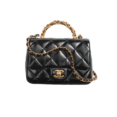 Chanel17cm Flap Bag with Handle