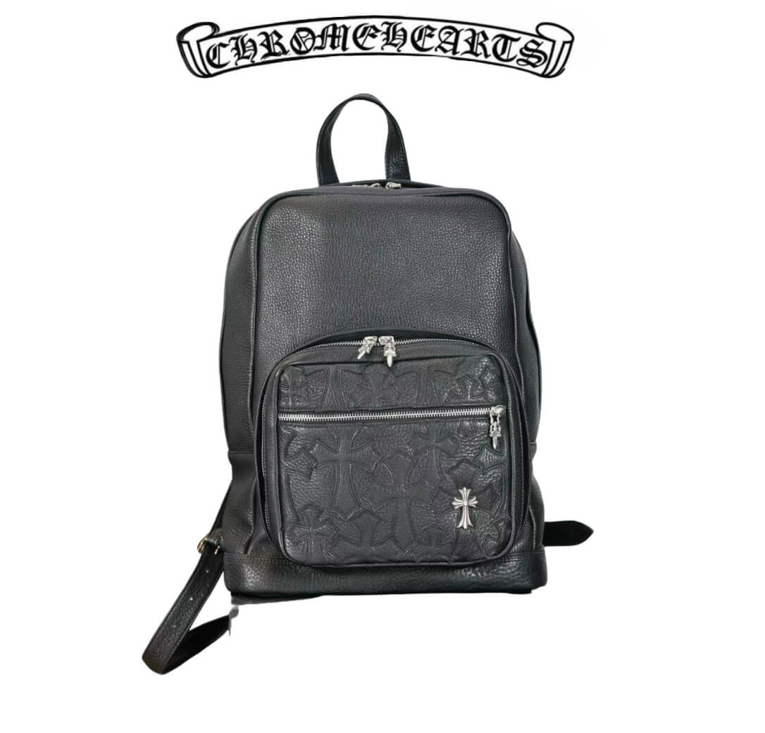 Chrome Hearts Black Cemetery Cross Backpack